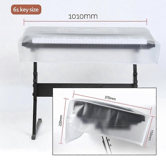 Transparent Grind Arenaceous Piano Cover Digital Piano Keyboard Dustproof and Waterproof Cover