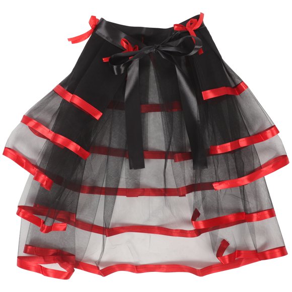 Tutu Skirt Steampunk Skirt Tulle Skirt Decorative Skirt Women Performance Costume Accessory