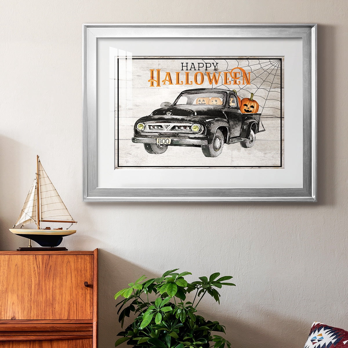 Happy Halloween Premium Framed Print - Ready to Hang