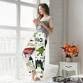 thumbnail image 6 of Picia Cute Dinosaurs Womens Soft Woven Cotton Elastic Waistband Sleep Pajama Pant Lounge Sleep Pant With Pockets And Drawstring-Large, 6 of 9