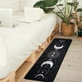 thumbnail image 4 of Moon Phase Kitchen Rug Set of 2, Goth Rug, Moon Rug, Black and White Constellation Halloween Kitchen Mat Rugs, Carpet- Gothic Witchy Moon Phase Kitchen Decor Decoration- 17x30 and 17x48 Inch, 4 of 6