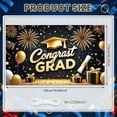 thumbnail image 2 of Red Theme Graduation Banner Colorful Balloons Graduation Backdrop Graduation Cap Tassel Design Grad Celebration Background for Graduation Ceremony Grad Party Photo Backdrop, 2 of 9