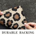 thumbnail image 5 of Black and Brown Leopard Print Washable Non Slip Indoor Door Mat, Decorative Entry Rug for Entrance, Bedroom, Kitchen, Bathroom, 20"x32", 5 of 5