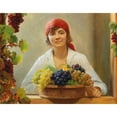 thumbnail image 3 of Franz von Matsch 14x12 Black Modern Framed Museum Art Print Titled - Grape Harvest, 3 of 5