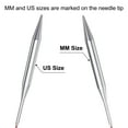 thumbnail image 4 of Uxcell Size US 11 Knitting Needles Circular Needle 16 inch Round Metal Stainless Steel Needle for Handmade Projects DIY Knitting, 4 of 6