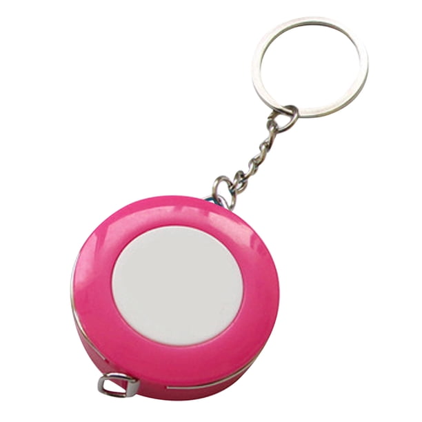 Cinta métrica retráctil con llavero Cinta métrica portátil Cinta métrica retráctil Doble regla para cuerpo Cintura Caderas Busto Brazos Etc.