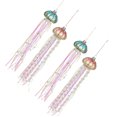 thumbnail image 1 of Yuarrent 4 Uds. Colgante de medusas de perlas de cristal adornos colgantes de árbol de Navidad para el hogar y decoraciones navideñas Kits de decoración para fiestas Yuarrent HA039238-00, 1 of 6