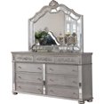 thumbnail image 4 of Elegant 6pc Metallic Black Velvet Bedroom Set with Queen Bed, 4 of 9