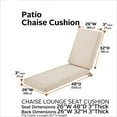 thumbnail image 3 of Classic Accessories Montlake Weatherproof Outdoor Chaise Lounge Cushion, Antique Beige, 3 of 14