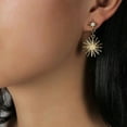 thumbnail image 3 of EOEMY Moon Star 925 Silver Drop Earrings Creative Cubic Zirconia Women Jewelry A Pair-Moon&Amp;Sun, 3 of 6