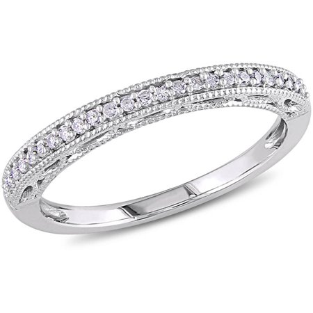 Miabella 1/10 Carat T.w. Diamond 10kt Wh