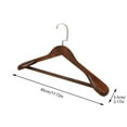 thumbnail image 3 of High-Grade Wide Shoulder Wooden Coat Hangers - Solid Wood Suit Hanger, 3 of 6
