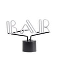 thumbnail image 4 of Amped & Co Bar Neon Table Light, Retro Typography Font, Real Neon, White, Large 9x13, 4 of 8