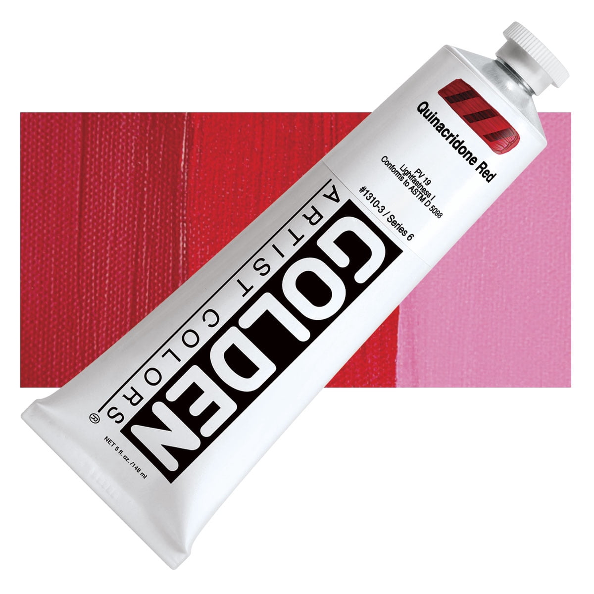 Golden Heavy Body Artist Acrylic, Quinacridone Red, 5 oz.