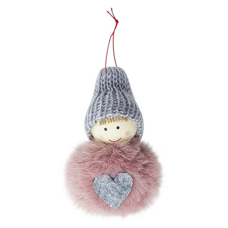 

Veki Christmas Plush Love Doll Mini Christmas Plush Doll Decoration Christmas Tree Decoration Pendant Birds on A Wire Stained Glass Hanging Panel