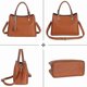 thumbnail image 3 of Top Handle Bags for Women Soft Vegan Leather Satchel Purses Handbags Ladies Tote Shoulder Bag, 3 of 4