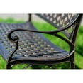 thumbnail image 3 of Garden Bench Bronze Colour - Lattice Design 40 Inch Long, 3 of 4