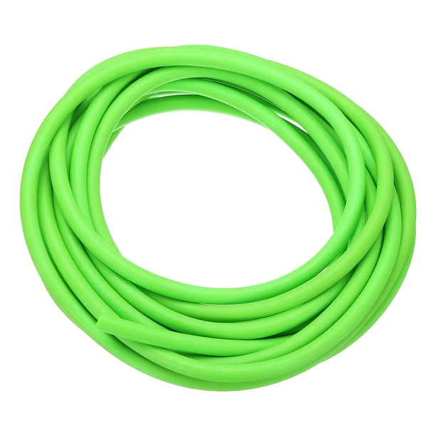 Uxcell Tubo de goma de 13 Ft(4M), 3/16"(5mm) ID 5/16"(8mm) OD, tubo de látex natural para ejercicio, estiramiento, laboratorio, hogar, manguera, verde