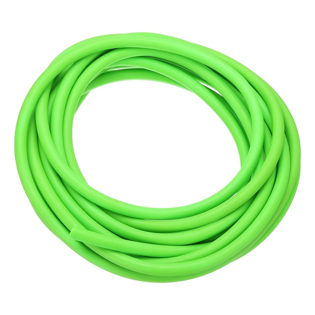 Uxcell Tubo de goma de 13 Ft(4M), 3/16"(5mm) ID 5/16"(8mm) OD, tubo de látex natural para ejercicio, estiramiento, laboratorio, hogar, manguera, verde