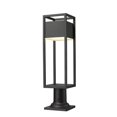 thumbnail image 1 of Z Lite 585PHMR-533PM-BK-LED 23 in. Barwick LED Black Outdoor Pier Mounted Fixture, 1 of 1