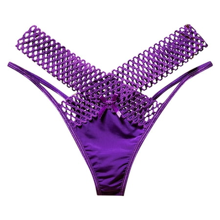 Yuhangmm Women s Panties Women Underwear Thongs Lace Bikini Panties G String Thong Stretch Ladie Brief Thong No Line Panties for Women Boy Shorts