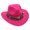 Hot Pink, variant on YIWULA Cowboy Hat for Boys Girls Western Felt Fedora Hat for Kids(Blue,One Size)
