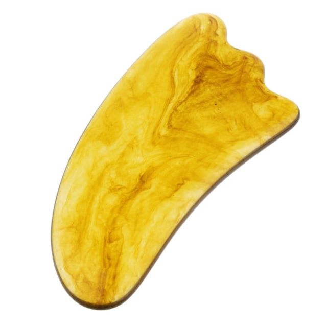 Tabla de resina Zulema Herramienta de masaje de raspado Gua Sha 10,5 x 5,3 x 0,4 cm