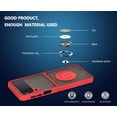 thumbnail image 5 of is Specially Designed for Samsung Galaxy Z Flip3(5G) Anti-Fall,Anti-Fingerprint, Built-in 360° Rotating Ring Bracket Solid and Durable Magnetic car Phone case, Suitable for 6.7inches Women-Red, 5 of 6