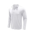 thumbnail image 2 of SAYOO Camiseta de manga larga para hombre, cuello alto, color sólido, jersey con escote de cremallera suave, tops informales ajustados para hombre SAYOO S M L XL XXL, 2 of 7