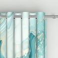 thumbnail image 5 of Aofoto Geometric Marble Pattern Design Curtains for Living Room, Thermal Insulated Window Drapes, 2 Panels, 52x96inches,Green, 5 of 5