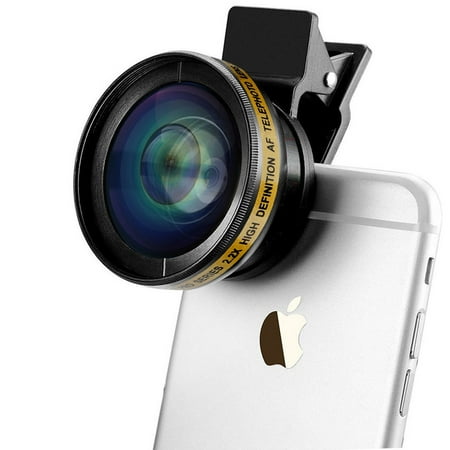 Pro Series High Definition AF Telephoto 2.2X Zoom Lens 37MM for Smartphones with Clip and Bag + eCostConnection Microfiber Cloth