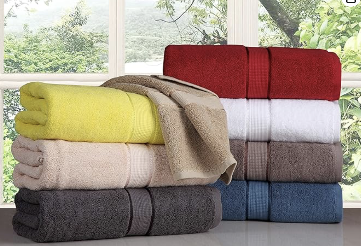 Excel Hometex 100% Luxurious Cotton 600 GSM 6PC Bath Towel Set
