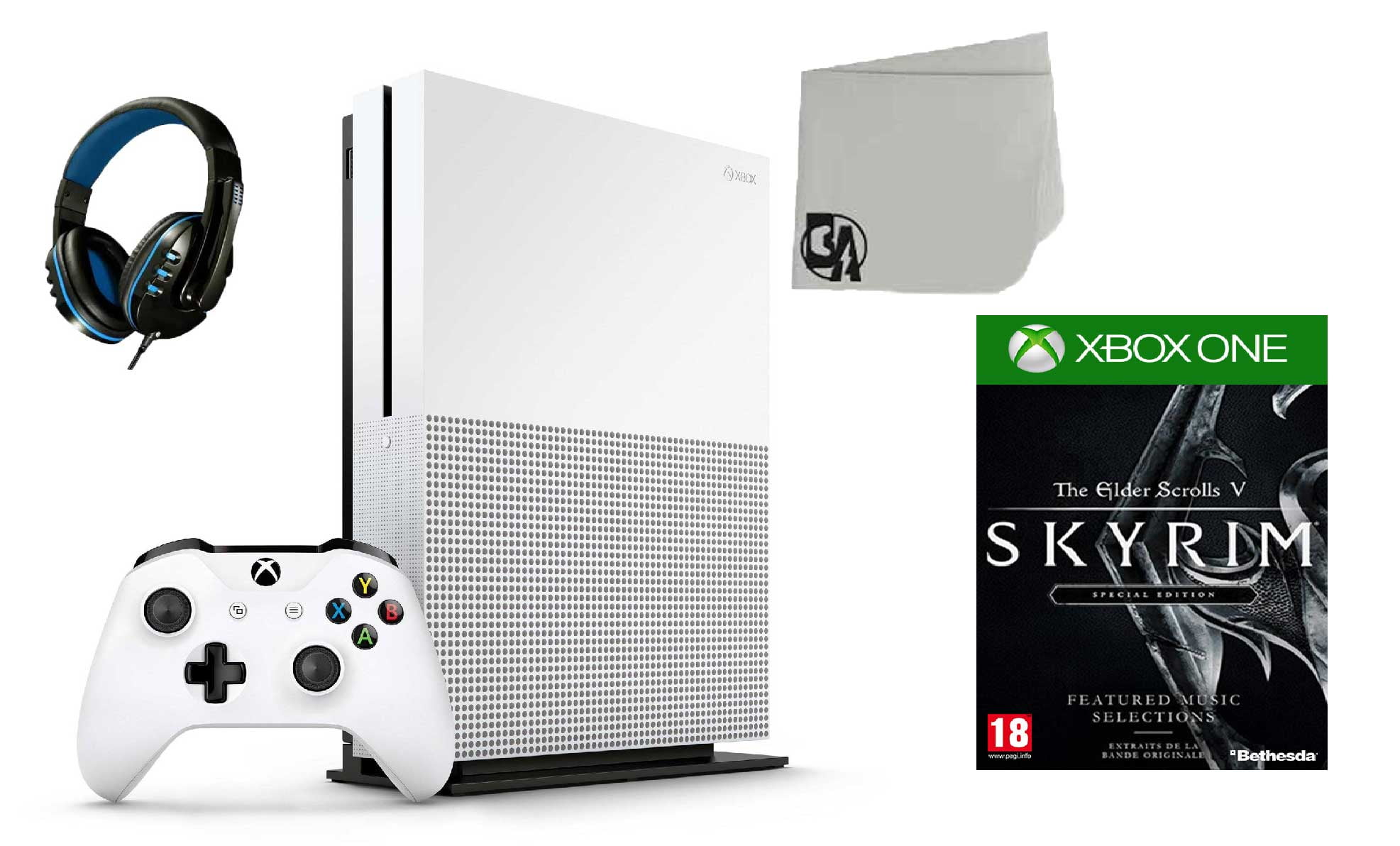 forlade Kæledyr stamtavle 234-00051 Xbox One S White 1TB Gaming Console with Tom Clancy's The  Division BOLT AXTION Bundle Used - Walmart.com