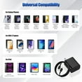 thumbnail image 3 of JOZASHON 45W Fast Charger with 6FT USB-C Cable, 2-Pack Type-C Block for Samsung Galaxy S24, iPad, Android, 3 of 7