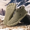 thumbnail image 4 of Zapatos Montar Cuero Altos Botines Botas Nieve para Hombres Con Cierre Antideslizantes Ligeros Senderismo, 4 of 9