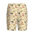 thumbnail image 2 of Lsque Cartoon Shiba Inu Dog Mens Sleep Pajama Shorts,Short Pajama Pants, Cotton Ultra-Soft Knit-Medium, 2 of 9