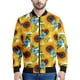 thumbnail image 4 of Chaqueta con cremallera y estampado de girasoles a la moda para hombre, sudaderas con estampado de plantas en 3D, chaquetas de calle de manga larga de gran tamaño, abrigos, 4 of 5