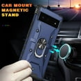 thumbnail image 4 of Case for Google Pixel 6 Case Military Grade Drop Case with Kickstand Metel Ring Magnetic Holder Shockproof Protective for Pixel 6 Phone Case (Blue), 4 of 10