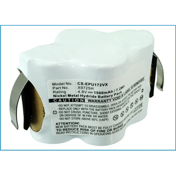 Replacement Battery for Euro Pro X9725H,1500mAh/4.8V