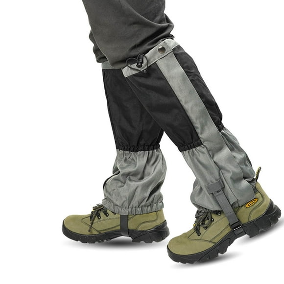 Arealer Guêtres de Jambe Guêtres de Bottes de Neige Imperméables Résistantes à l'Usure à Empiècements Randonnée Ski Course Plein Air Couvre-Jambes Couvre-Chaussures
