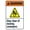 Warning Sign 3, variant on Stay On Trail With Graphic Warning Sign - 8"x12", Hiking Trail Metal Decor for Business, Home, Outdoor/Indoor, Road, Yard, Garage, Street