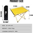 thumbnail image 3 of BIG RED Ultralight Aluminum Folding Table: Portable Lightweight Table with Carrying Bag for Camping, Outdoor Cooking, Picnics, Travel and Beach, 3 of 6