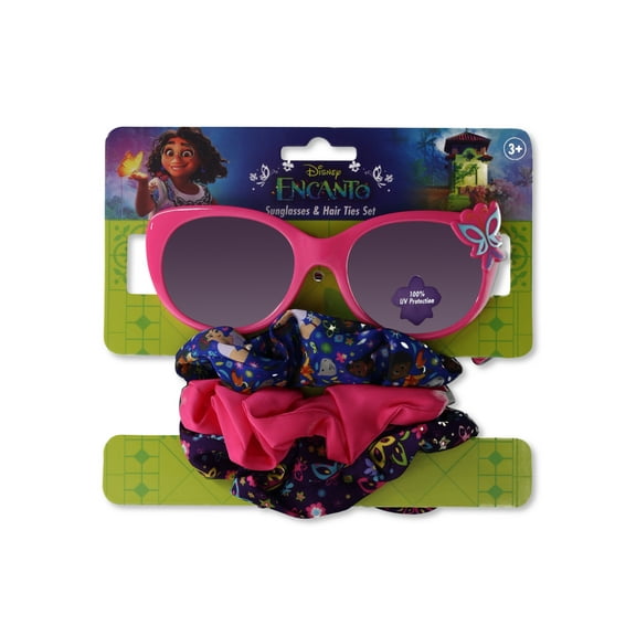Disney Encanto Girls Sunglasses and Scrunchies 2-Piece Set, Pink
