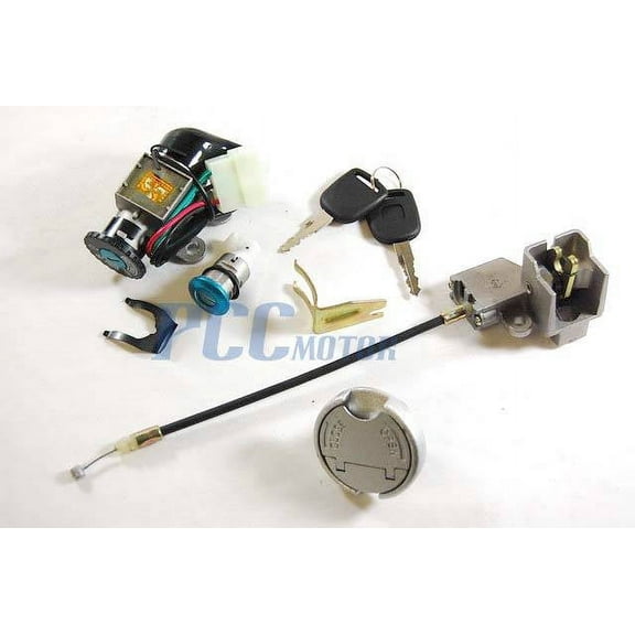 IGNITION KEY SWITCH LOCK SYSTEM 5 Wire 49CC 50CC SCOOTER MOPED MOTORCYCLE KS12