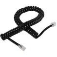 thumbnail image 3 of Telephone Cord Detangler, 2 Pack Black Coiled Telephone Handset Cord / 1.1 Ft Coiled 2 Pack Black Extended Rotatable Telephone Phone Cord Detangler Landline Telephone Accessory, 3 of 5