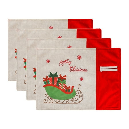 

Placemats 4 with Gift Car Printed Non- Place Mats Washable Table Mats 13 x 18 Inch A