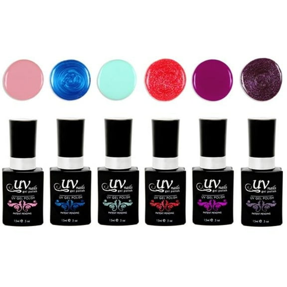 UV-Nails Barcelona LED Gel Polish - Set of 6