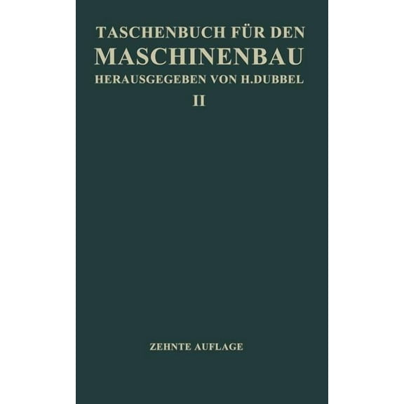 Taschenbuch Für Den Maschinenbau, (Paperback)