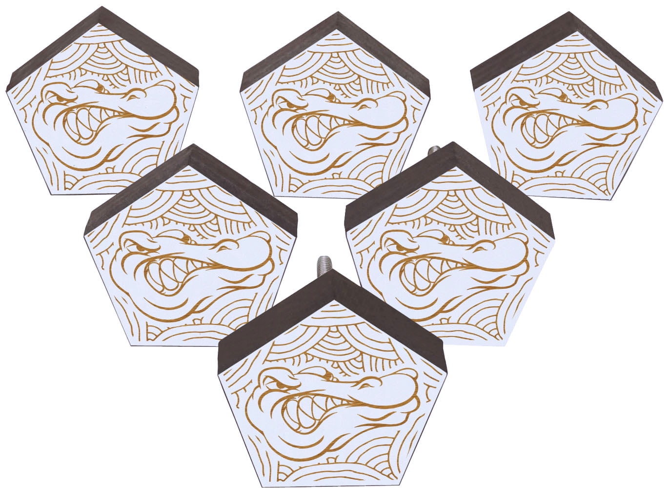 Holzdruckblock Stern - 4 Zoll Für Stoff & Deko