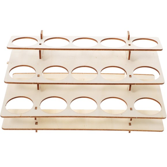 Miangastore Pigment Stand Holder Wooden Paint Rack Light Brown 1Set 8.65X5.31X3.54in